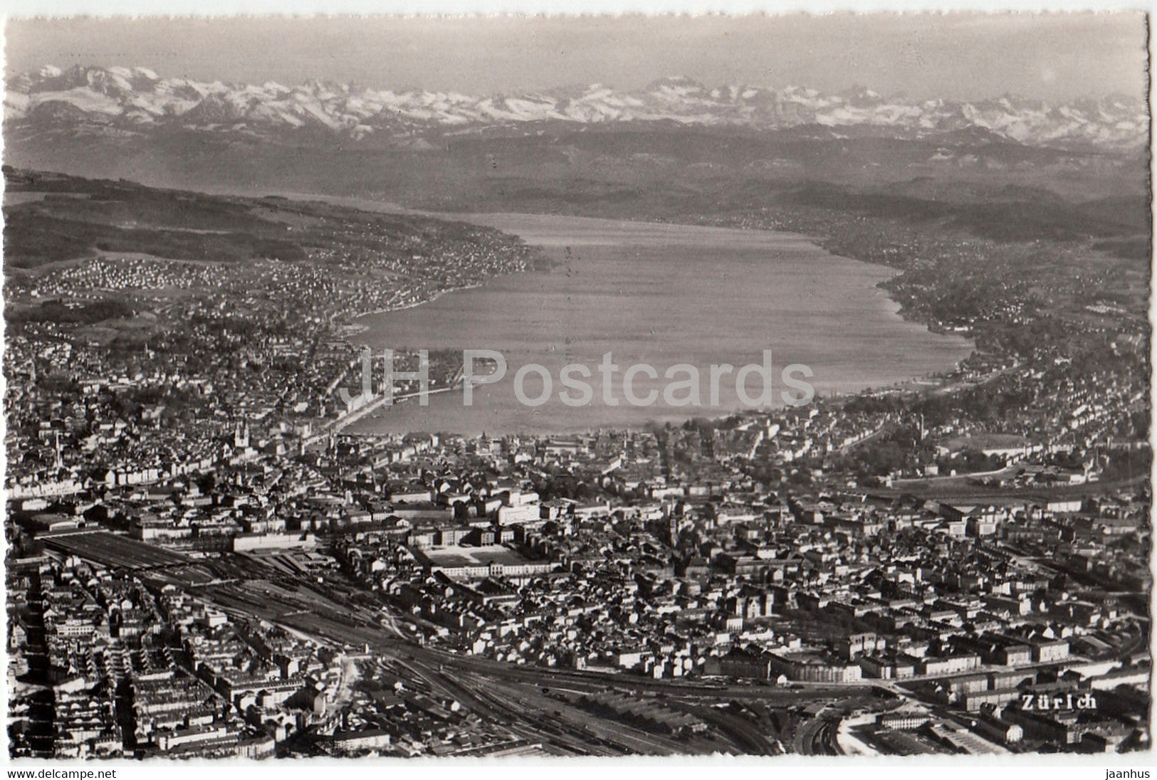 Zurich - aerial view - 49 - Switzerland - unused - JH Postcards
