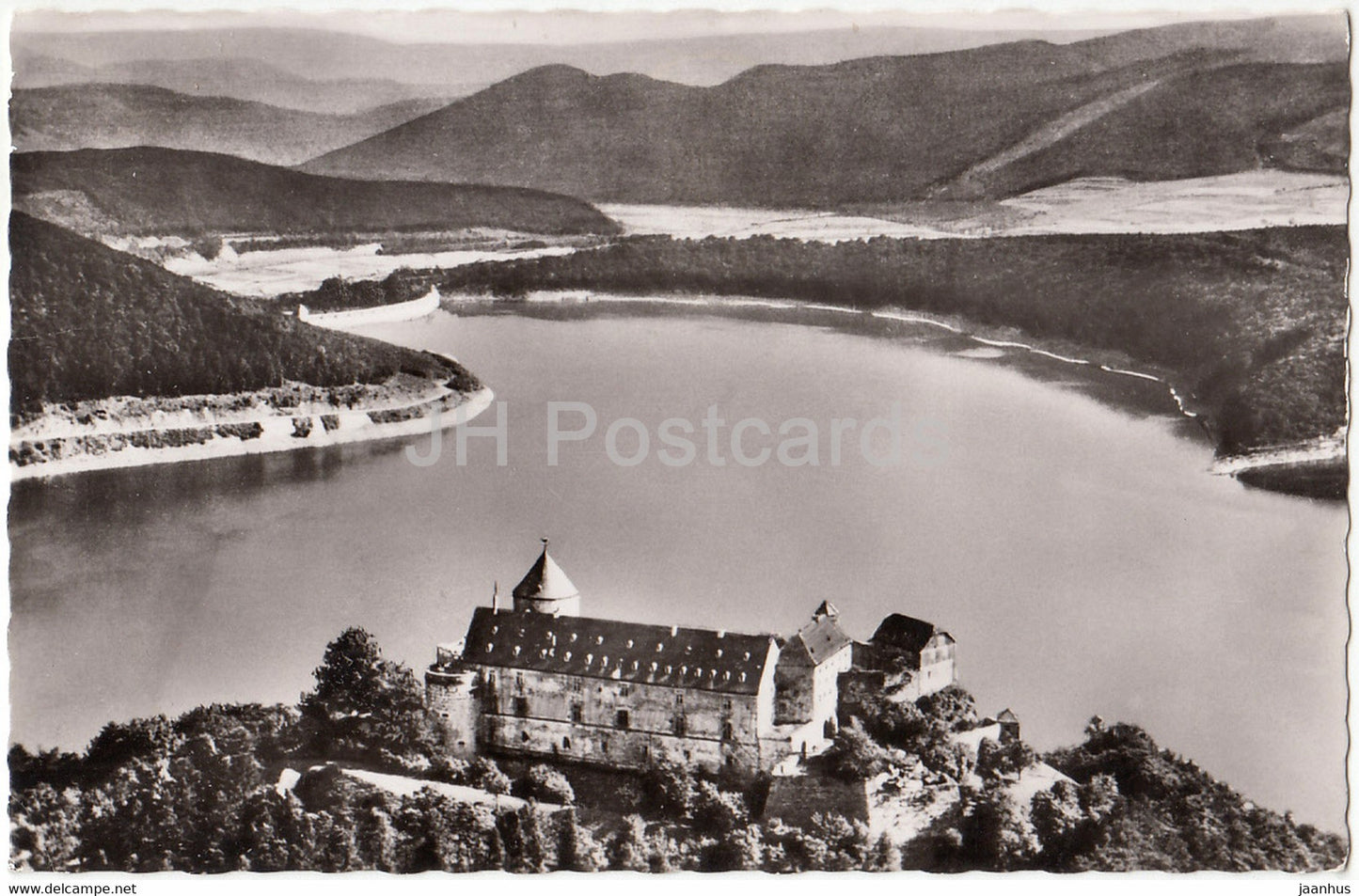 Schloss Waldeck - Fliegeraufnahme - castle - 1965 - Germany - used - JH Postcards