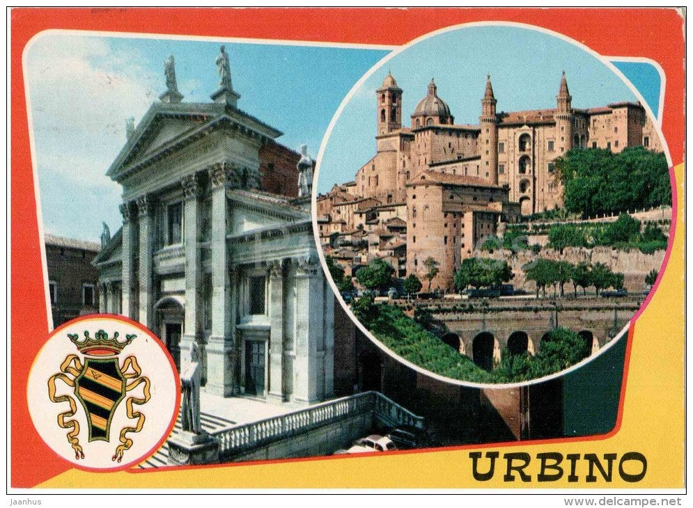 Urbino - Marche - 107 - Italia - Italy - sent from Italy Urbino to Germany - JH Postcards