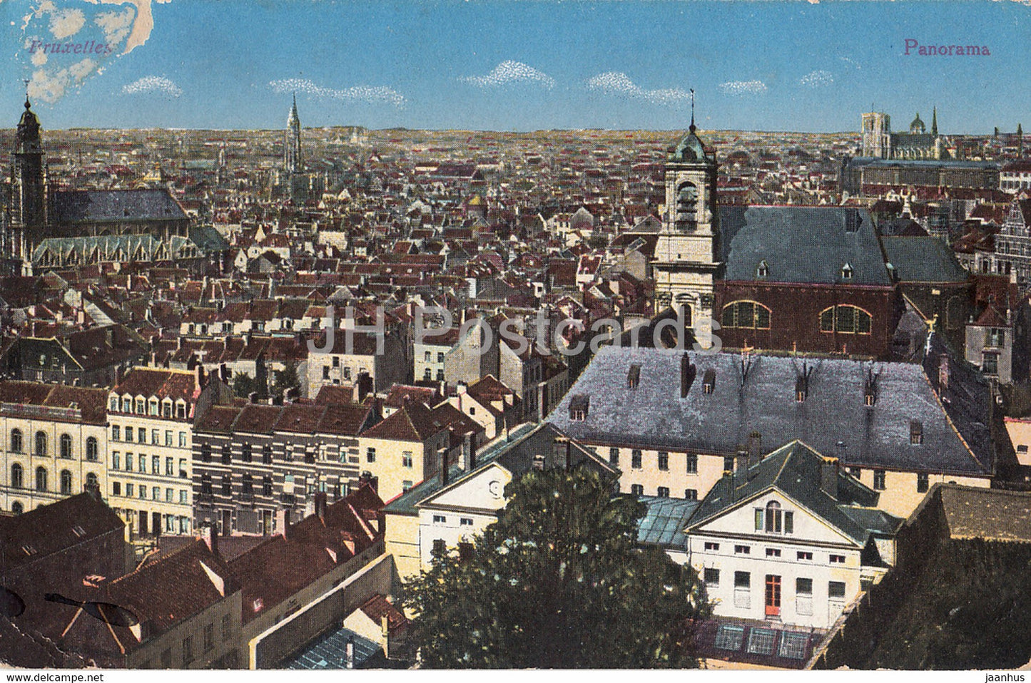 Bruxelles - Brussels - Panorama - Feldpost - old postcard - 1916 - Belgium - used - JH Postcards