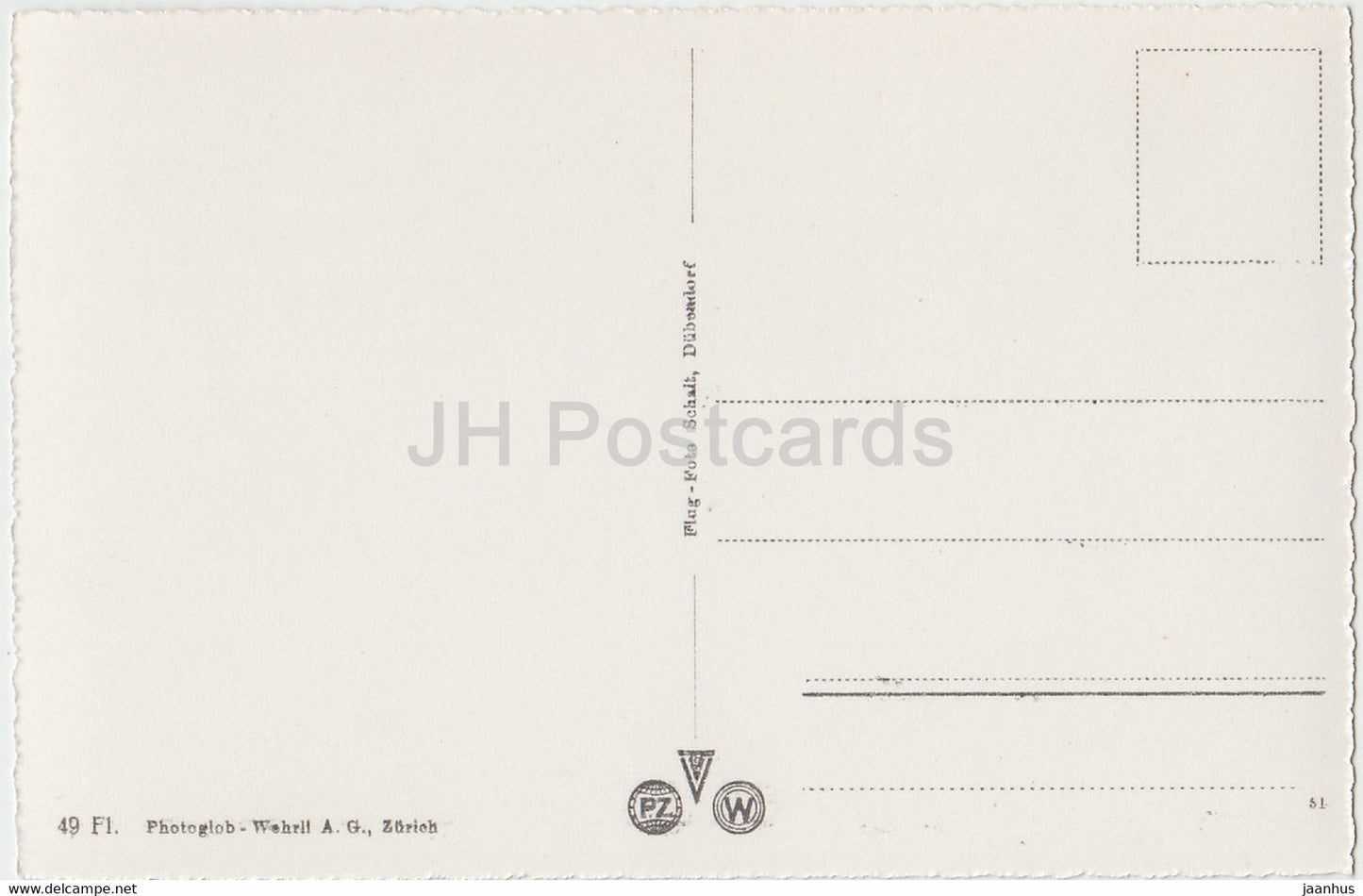 Zürich - Luftaufnahme - 49 - Schweiz - unbenutzt