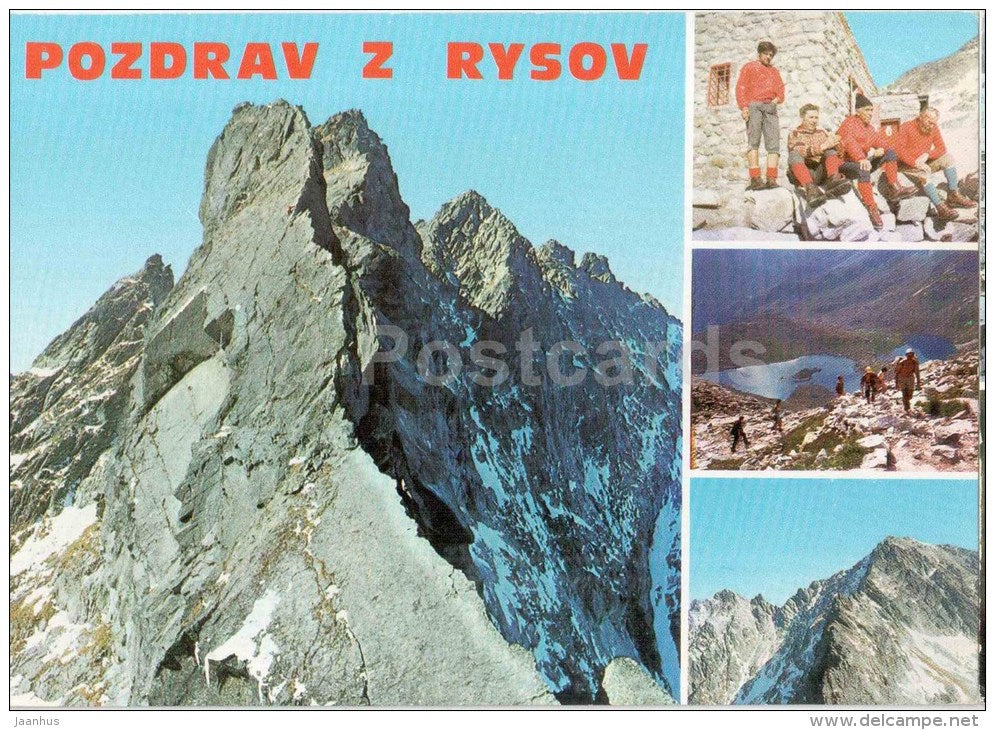 Rysov - mountains - Czechoslovakia - Czech - unused - JH Postcards