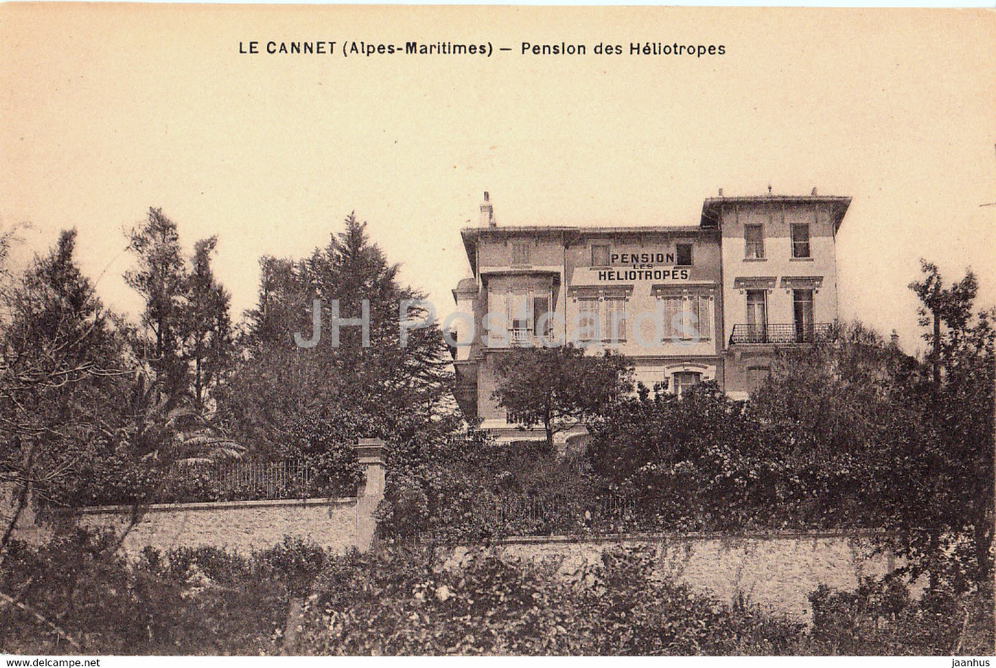 Le Cannet - Pension des Heliotropes - old postcard - France - unused - JH Postcards