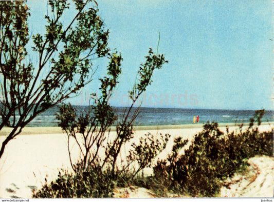 Liepaja - The Beach - 1963 - Latvia USSR - unused - JH Postcards
