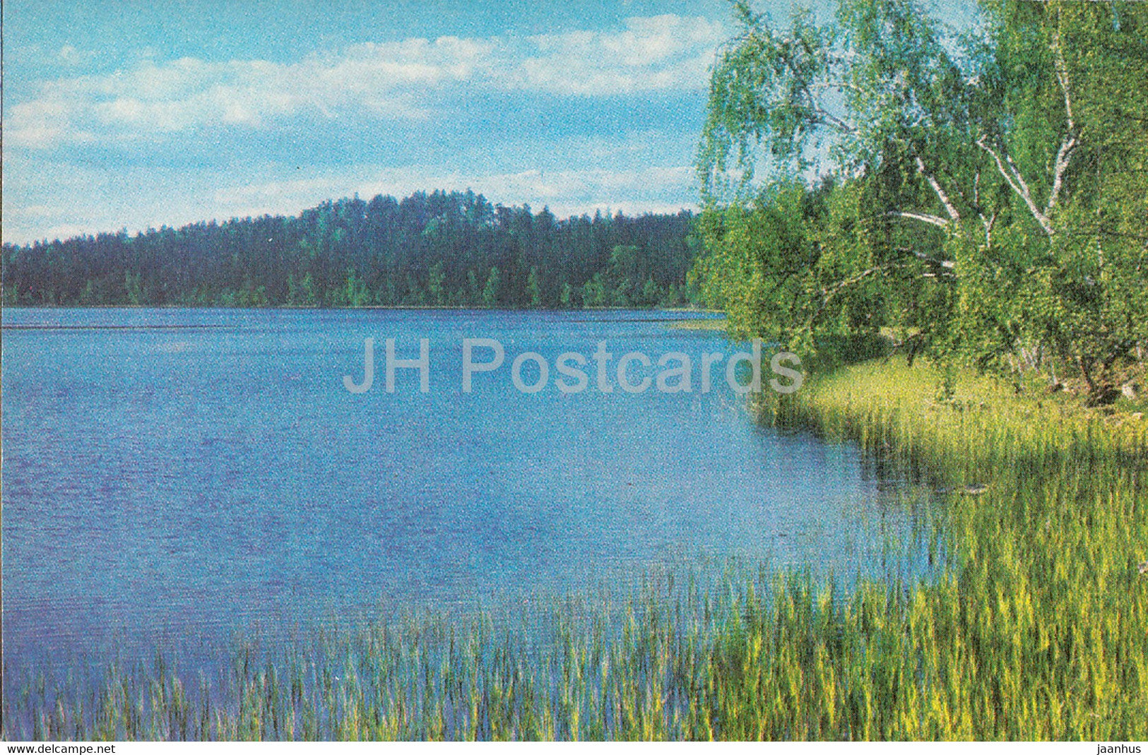 The Gauja National Park - Raiskuma Lake - 1976 - Latvia USSR - unused - JH Postcards