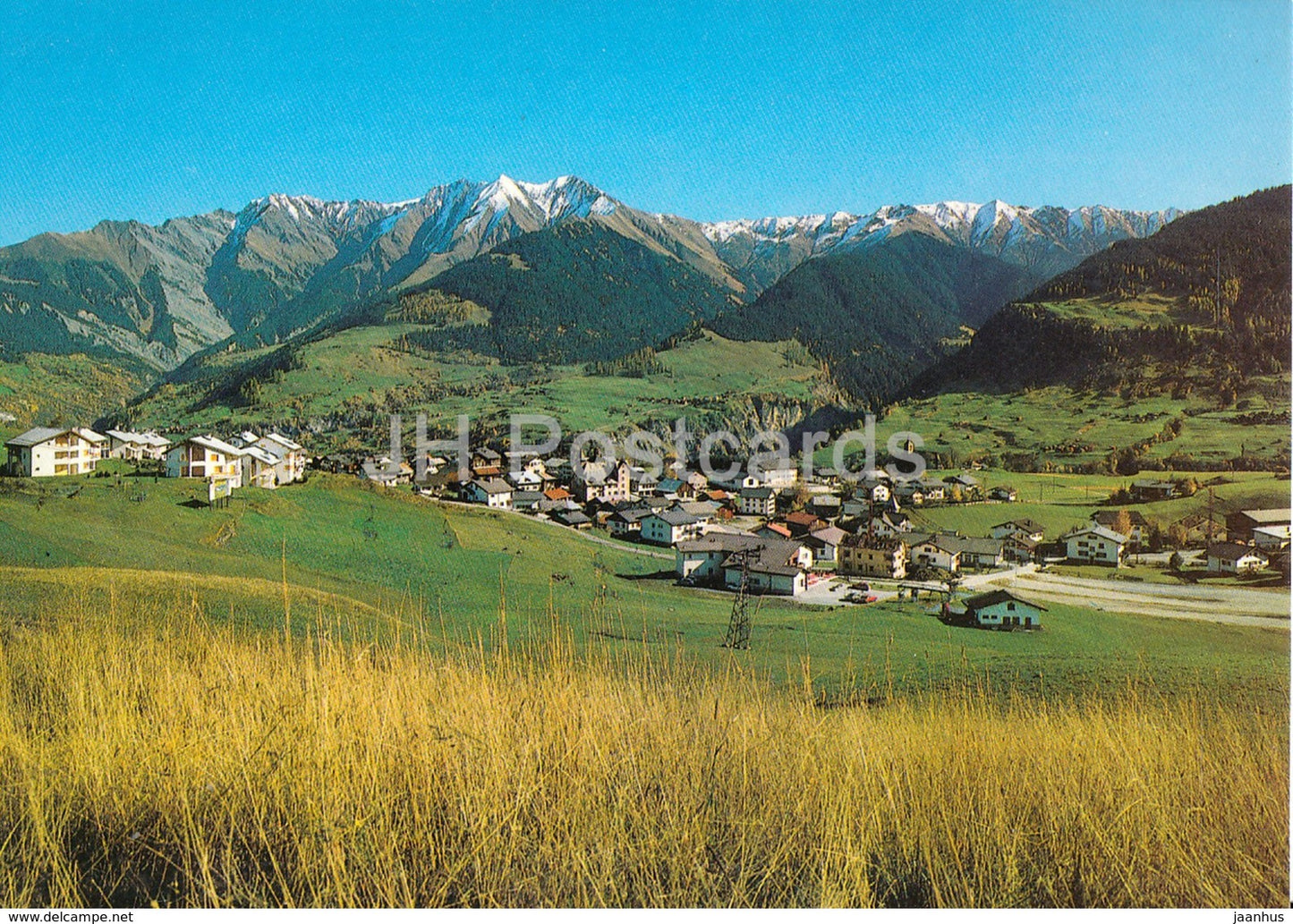 Vella Lumnezia mit Signinakette - 39680 - Switzerland - unused - JH Postcards