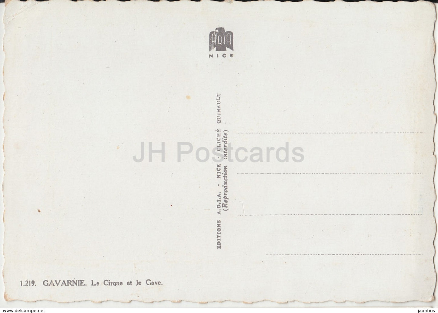 Gavarine – Le Cirque et le Gave – Hotel – Frankreich – unbenutzt