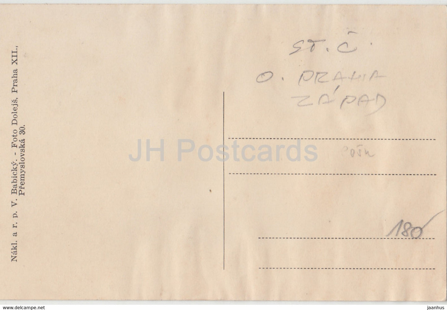 Luka pod Mednikem - old postcard - 1927 - Czech Republic - used