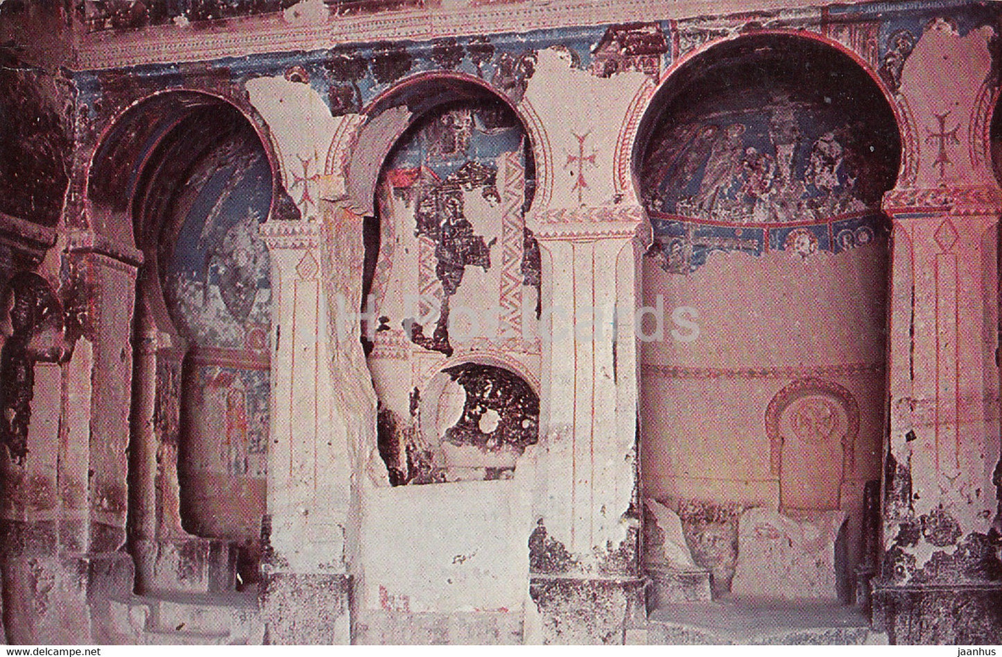 Cappadocia - Goreme Valley Chapel Interior -1961 - Turkey - used - JH Postcards