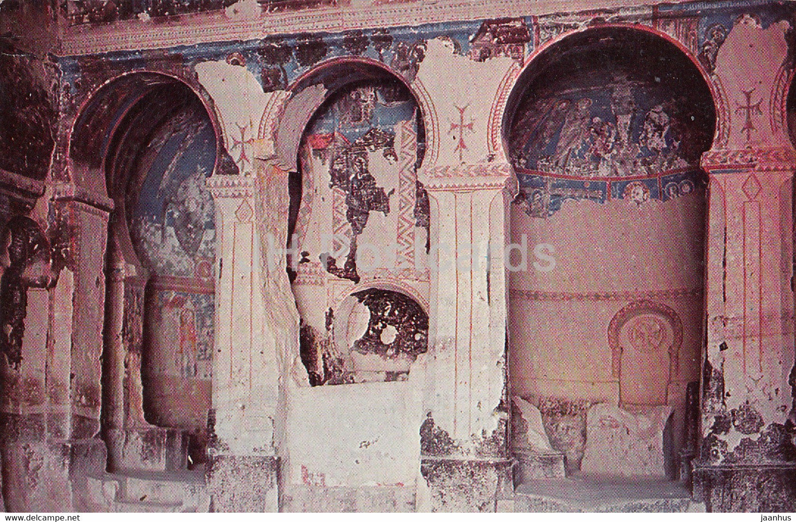Cappadocia - Goreme Valley Chapel Interior -1961 - Turkey - used - JH Postcards