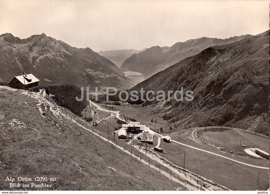 Alp Grum 2091 m - Blick ins Puschlav - 1072 - Switzerland - unused - JH Postcards