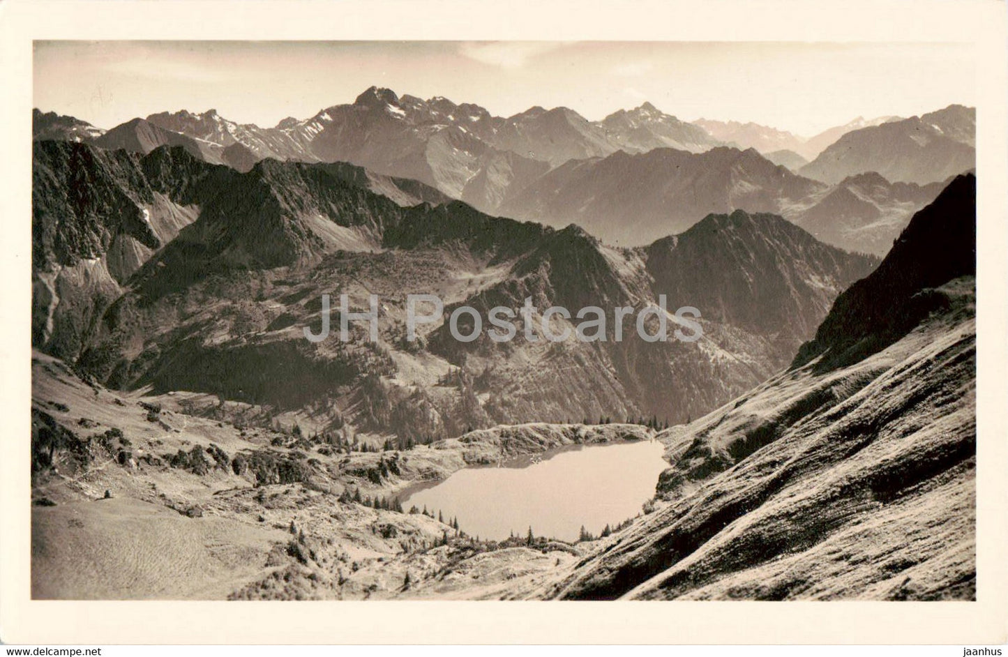 Oberstdorf - Blick auf den Seealpsee - 55 - old postcard - Germany - unused - JH Postcards