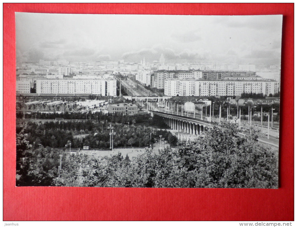 view at Komsomol avenue - Lenin District - Moscow - 1978 - Russia USSR - unused - JH Postcards