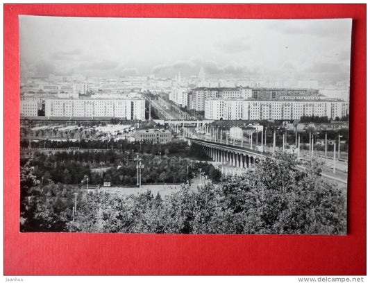 view at Komsomol avenue - Lenin District - Moscow - 1978 - Russia USSR - unused - JH Postcards