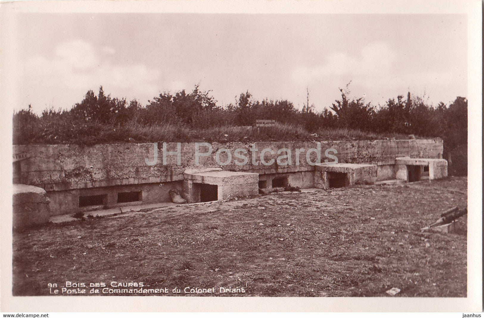Bois des Caures - Le Poste de Commandement du Colonel Driant - WWI - military - 98 - old postcard - France - unused - JH Postcards
