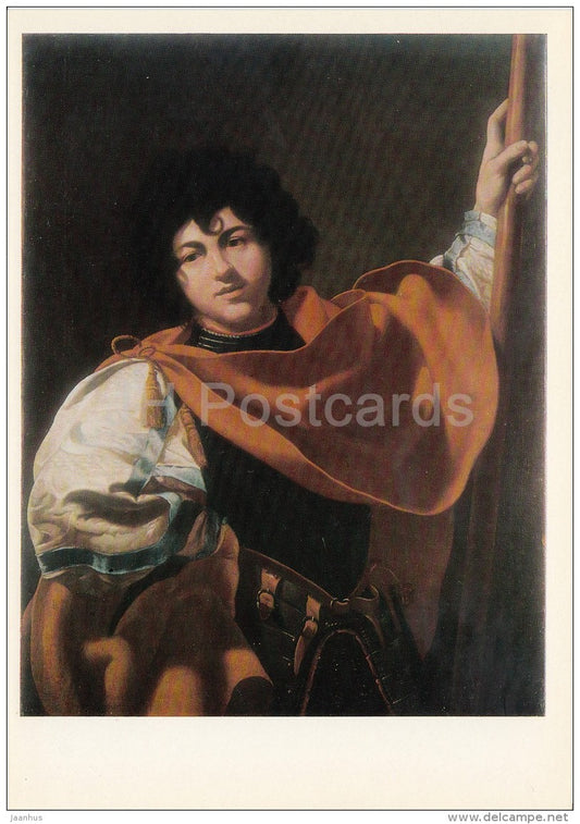 painting by Simon Vouet - Armour-Bearer - French art - large format - 1974 - Russia USSR - unused - JH Postcards