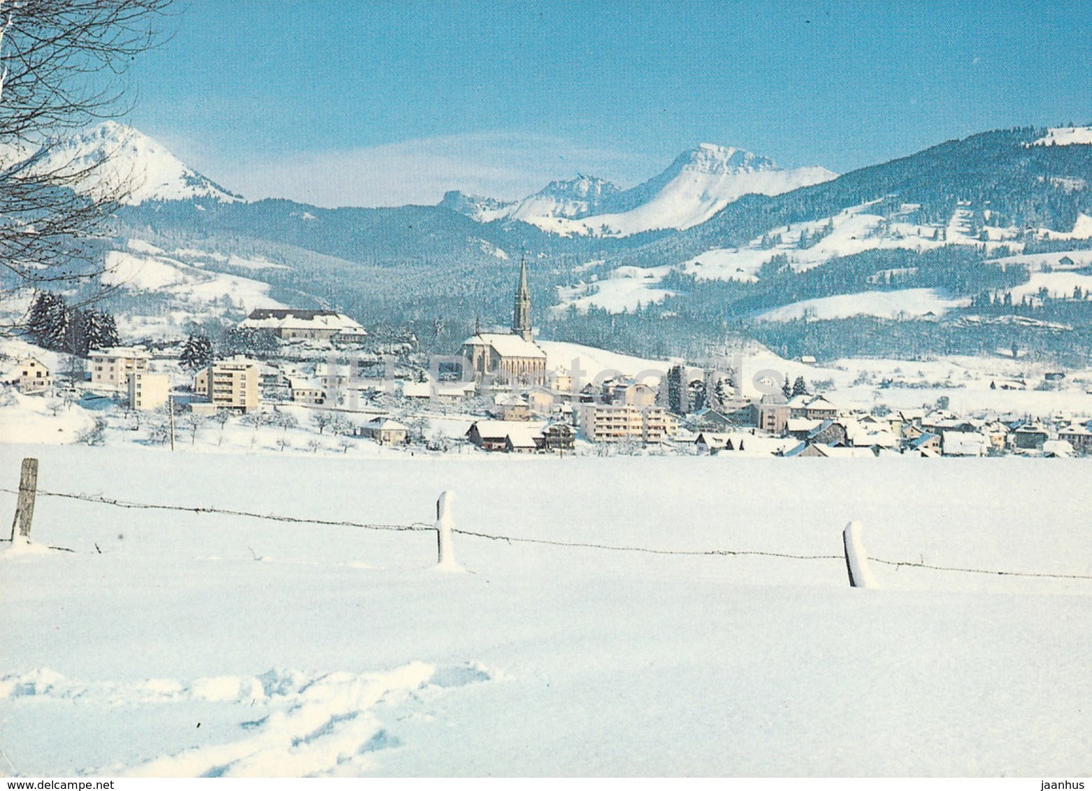 Chatel St Denis avec Teysachaux et Dent de Lys - 1967 - Switzerland - used - JH Postcards