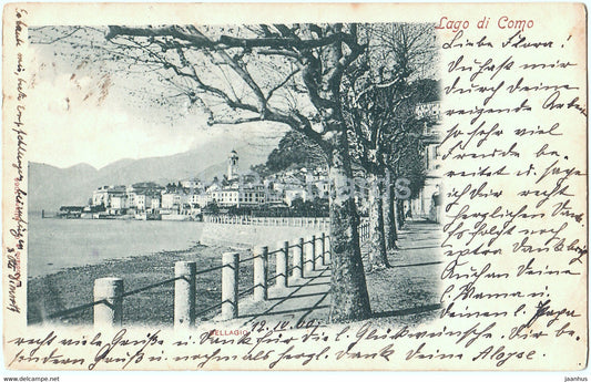 Bellagio - old postcard - 1900 - Italy - used - JH Postcards