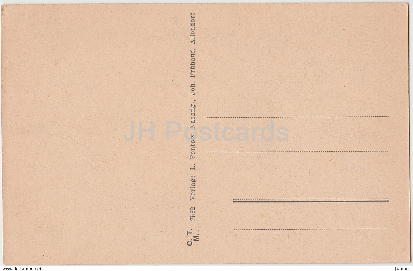 Allendorf a d Werra - Burgersches Haus - 7562 - old postcard - Germany - unused