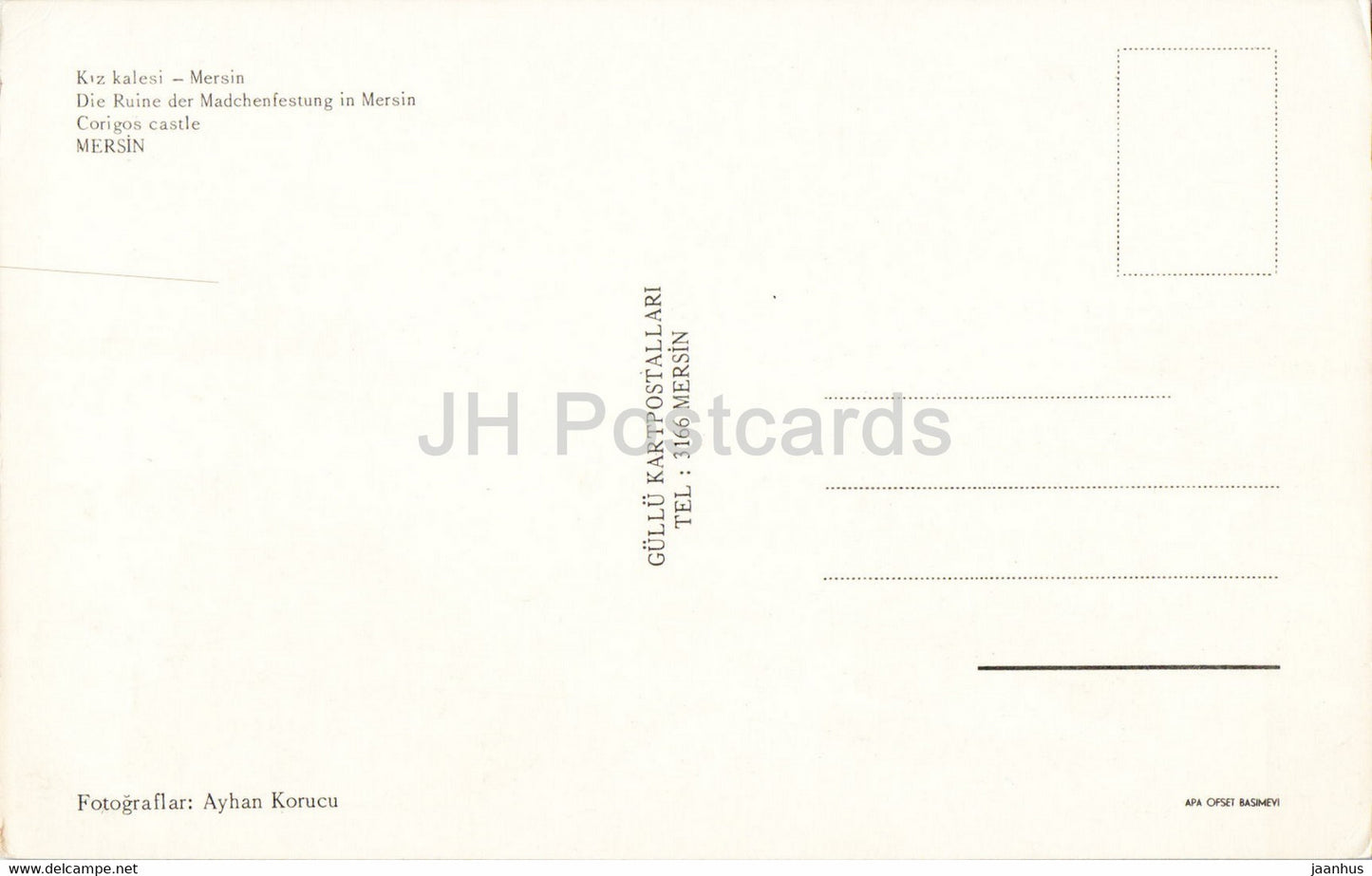 Mersin - Corigos castle - Turkey - unused