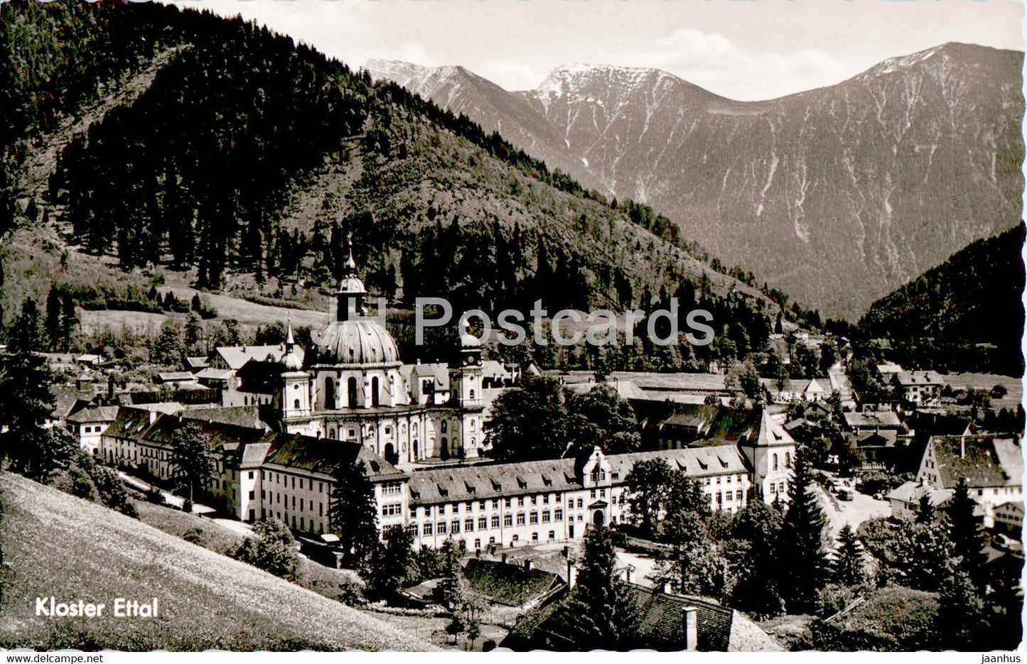 Kloster Ettal - Benedictiner Abtei - old postcard - Germany - unused - JH Postcards