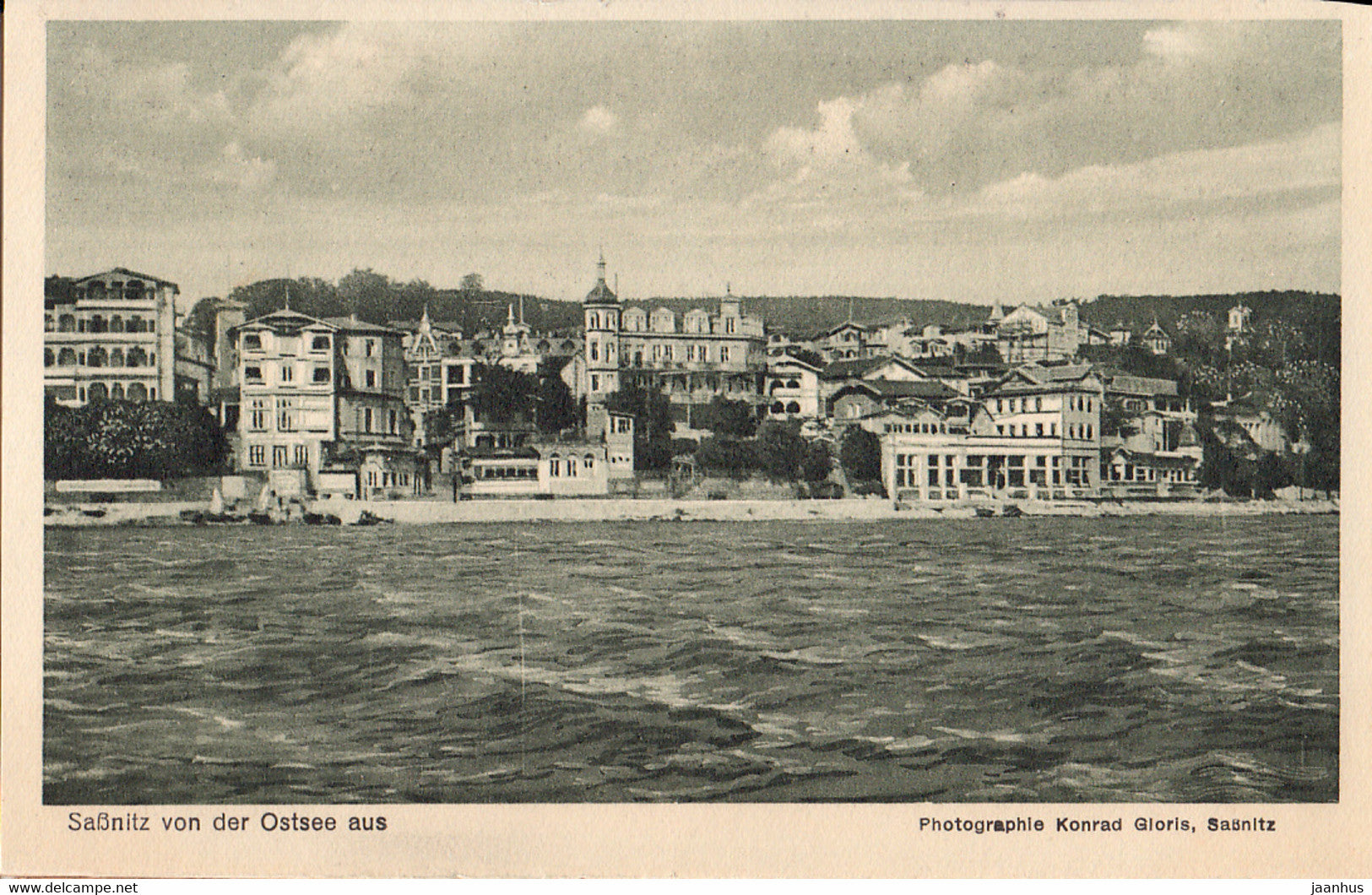 Sassnitz von der Ostsee aus - old postcard - Germany - unused - JH Postcards