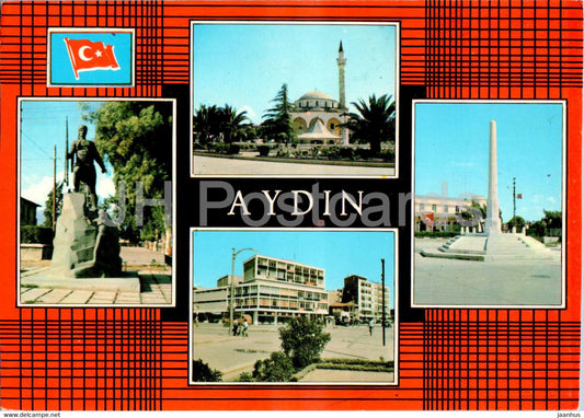 Aydin - multiview - 9-1 - 1972 - Turkey - used - JH Postcards