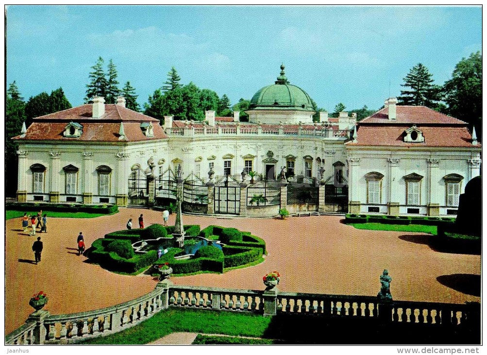 Buchlovice - castle Cestny dvur - Czech - Czechoslovakia - unused - JH Postcards