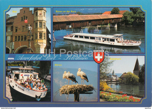 Aalefahrt Biel Solothurn - ship - MS - 8309 - Switzerland - unused - JH Postcards