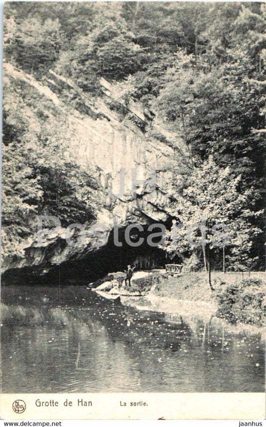 Grotte de Han - La Sortie - cave - 27 - old postcard - Belgium - unused - JH Postcards