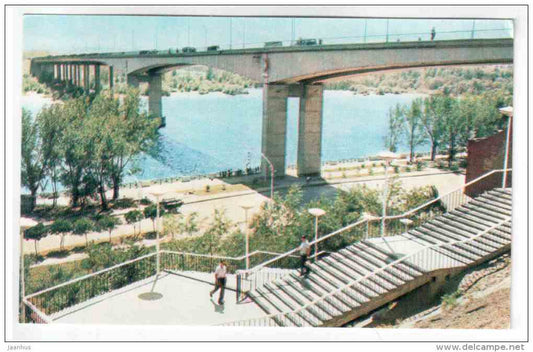 embankment and a bridge over the River Don - Rostov-na-Donu - Rostov-on-Don - 1973 - Russia USSR - unused - JH Postcards