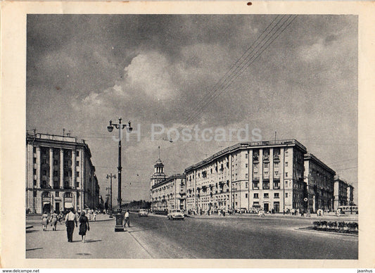 Leningrad - St. Petersburg - Moscow Prospect - avenue - 1963 - Russia USSR - unused - JH Postcards