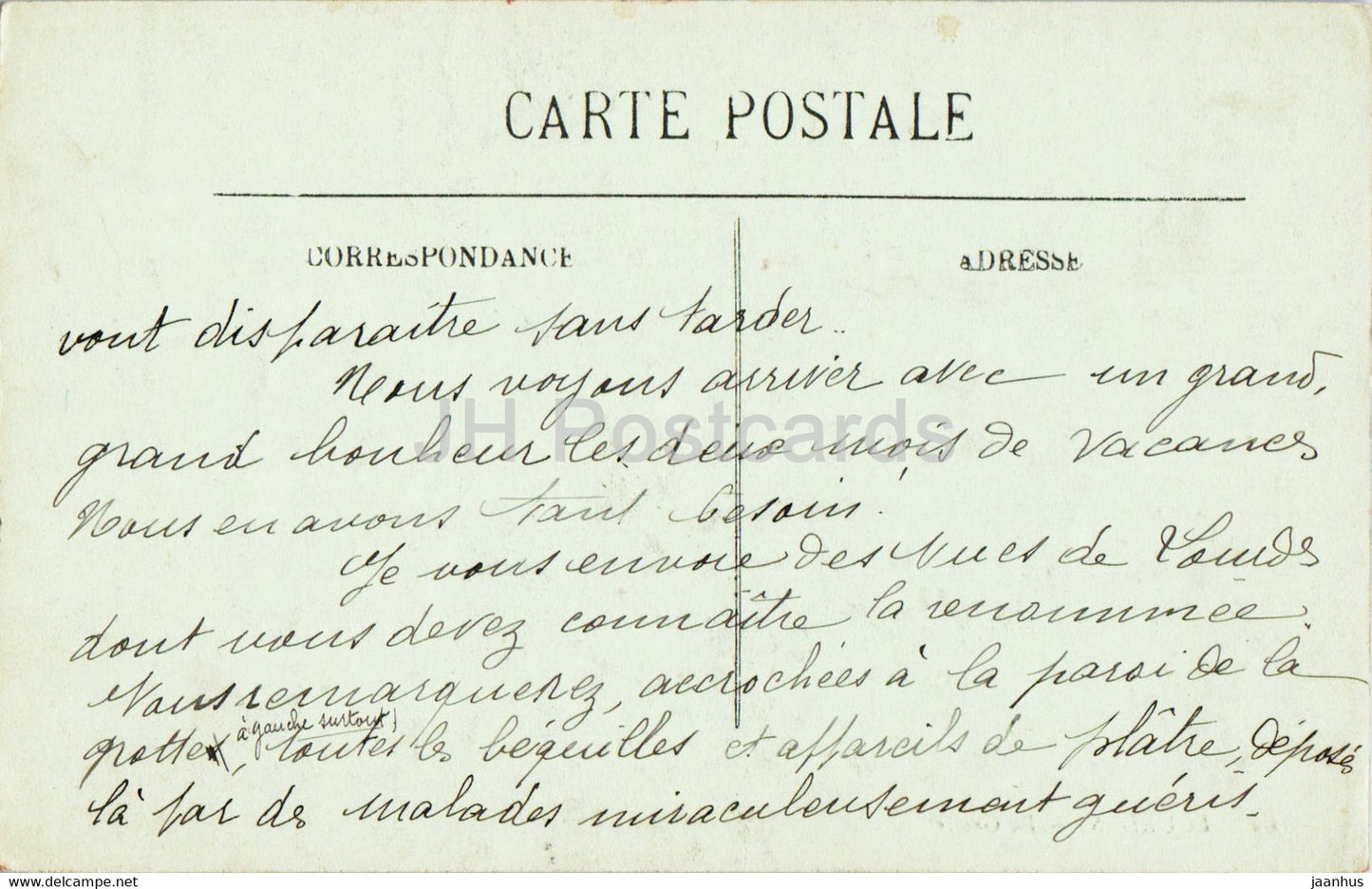 Lourdes - La Grotte - 64 - old postcard - France - used