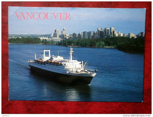 Cruise ship - Vancouver - 1983 - Canada - unused - JH Postcards