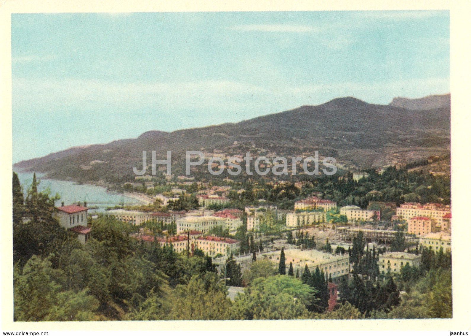 Yalta - View of Yalta from Krasny Kamen (Red Stone) - 1 - Crimea - Ukraine USSR - unused - JH Postcards