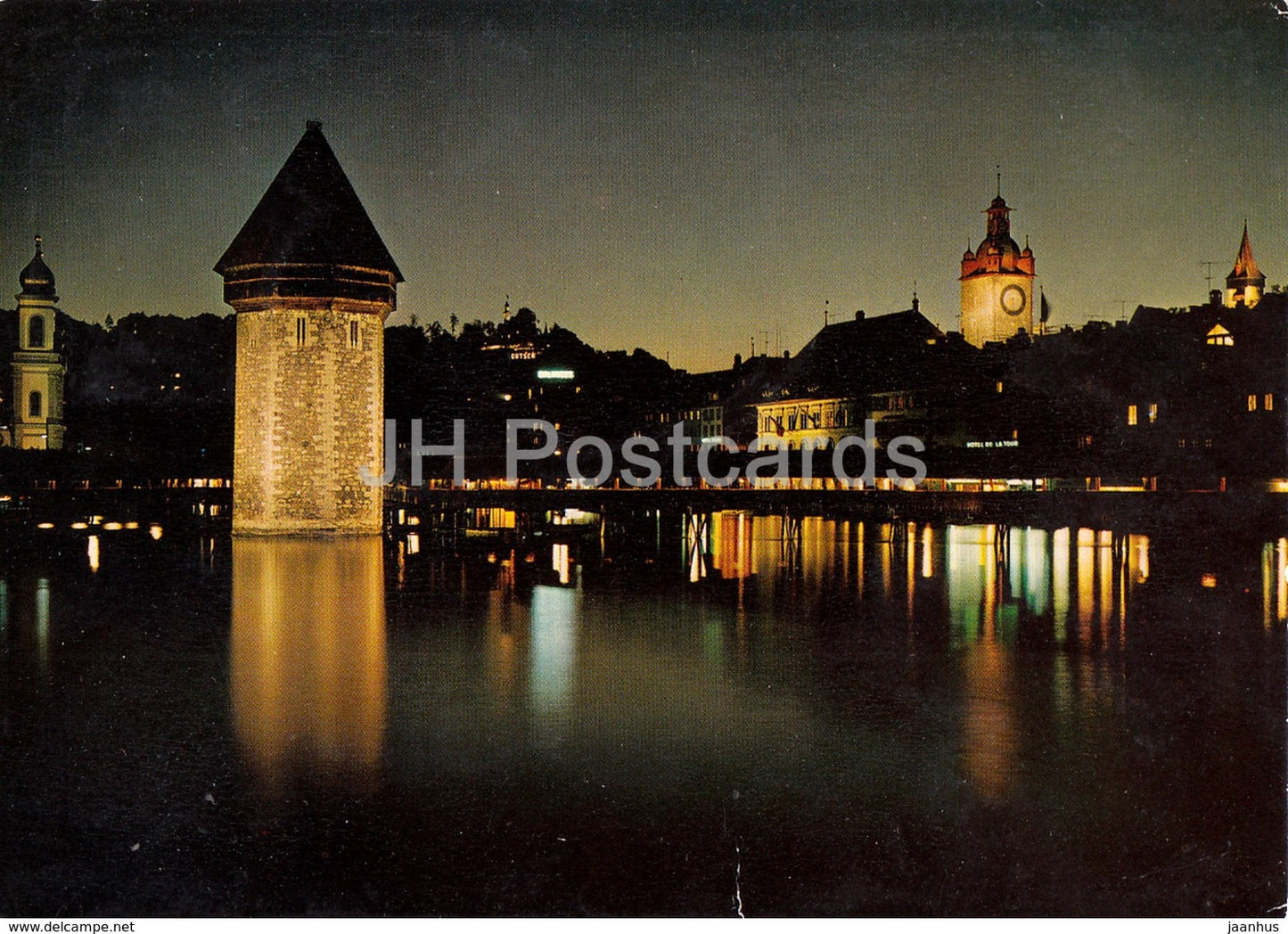 Lucerne - Luzern bei Nacht - Switzerland - unused - JH Postcards