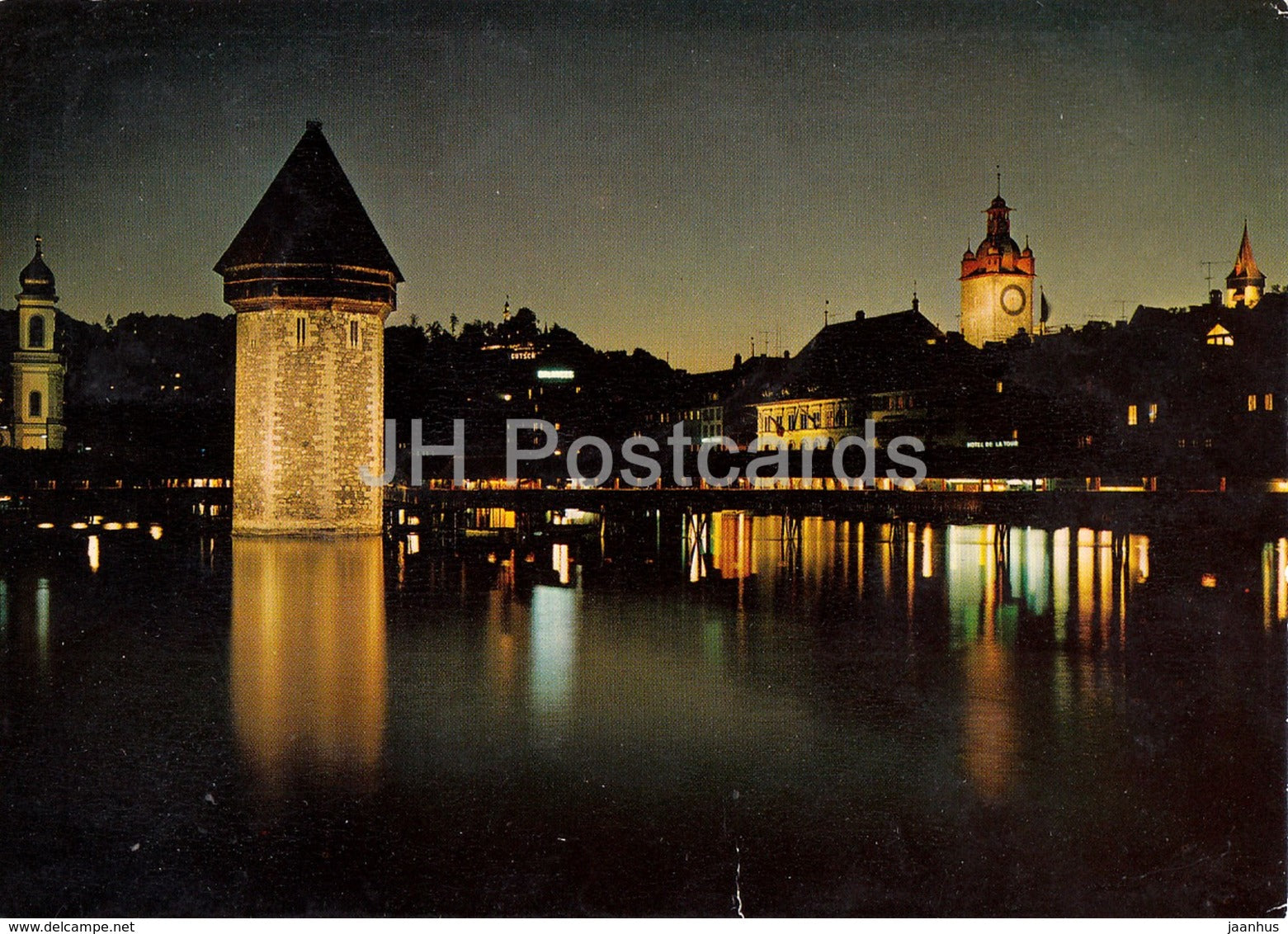 Lucerne - Luzern bei Nacht - Switzerland - unused - JH Postcards