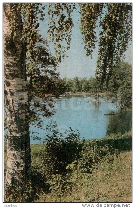 Lower Pond - A Landscape - palace - Oranienbaum - Lomonosov - 1970 - Russia USSR - unused - JH Postcards