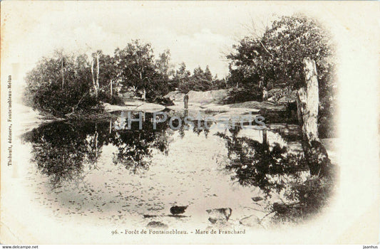 Foret de Fontainebleau -Mare de Franchard - 96 - old postcard - France - used - JH Postcards