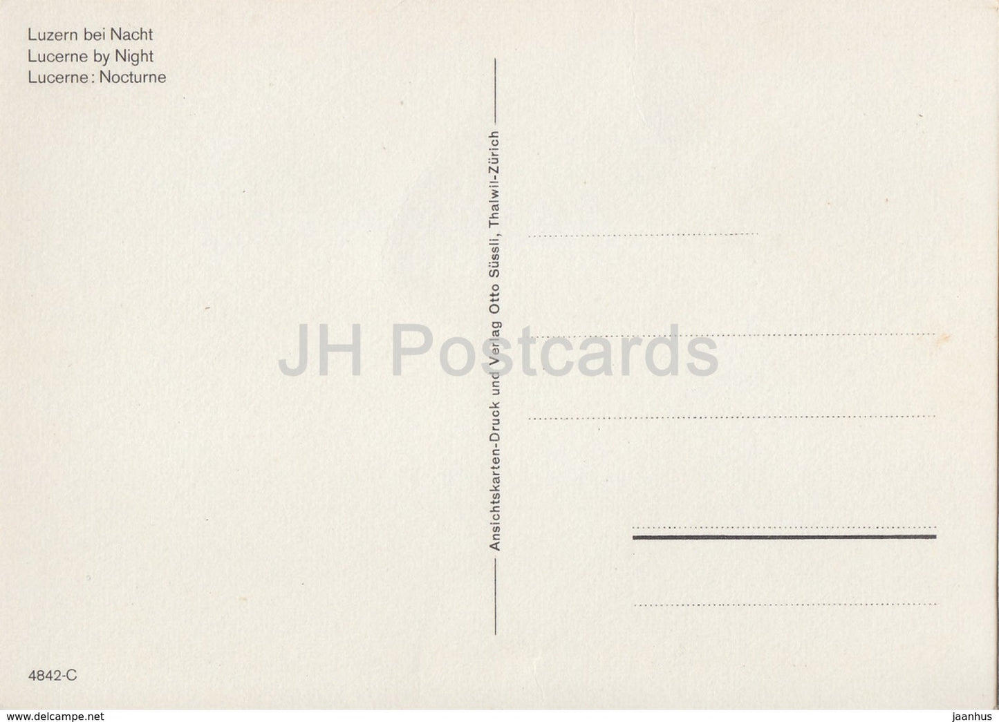Lucerne - Luzern bei Nacht - Switzerland - unused