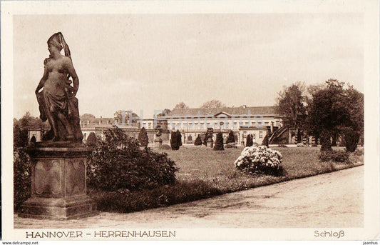 Hannover - Herrenhausen - Schloss - castle - old postcard - Germany - unused - JH Postcards