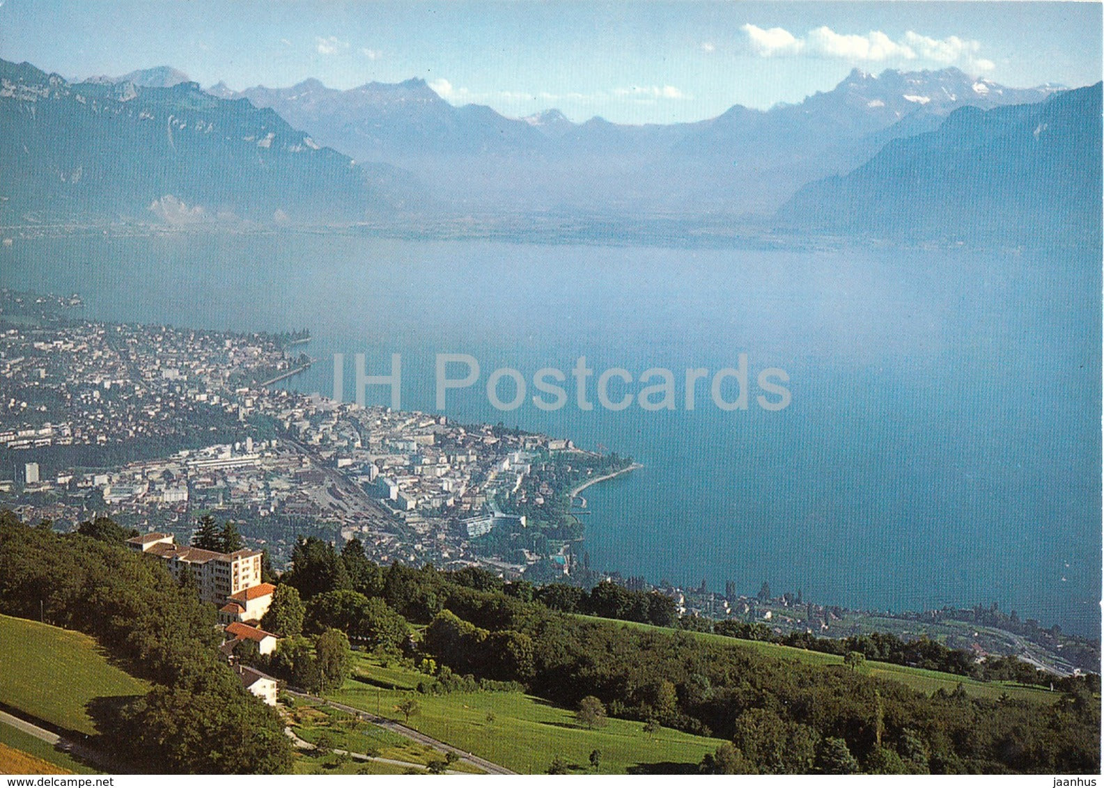 Le Mont Pelerin sur Vevey - Le Lac Leman et les Dents du Midi - l'Hotel du Parc - 9883 - Switzerland - unused - JH Postcards