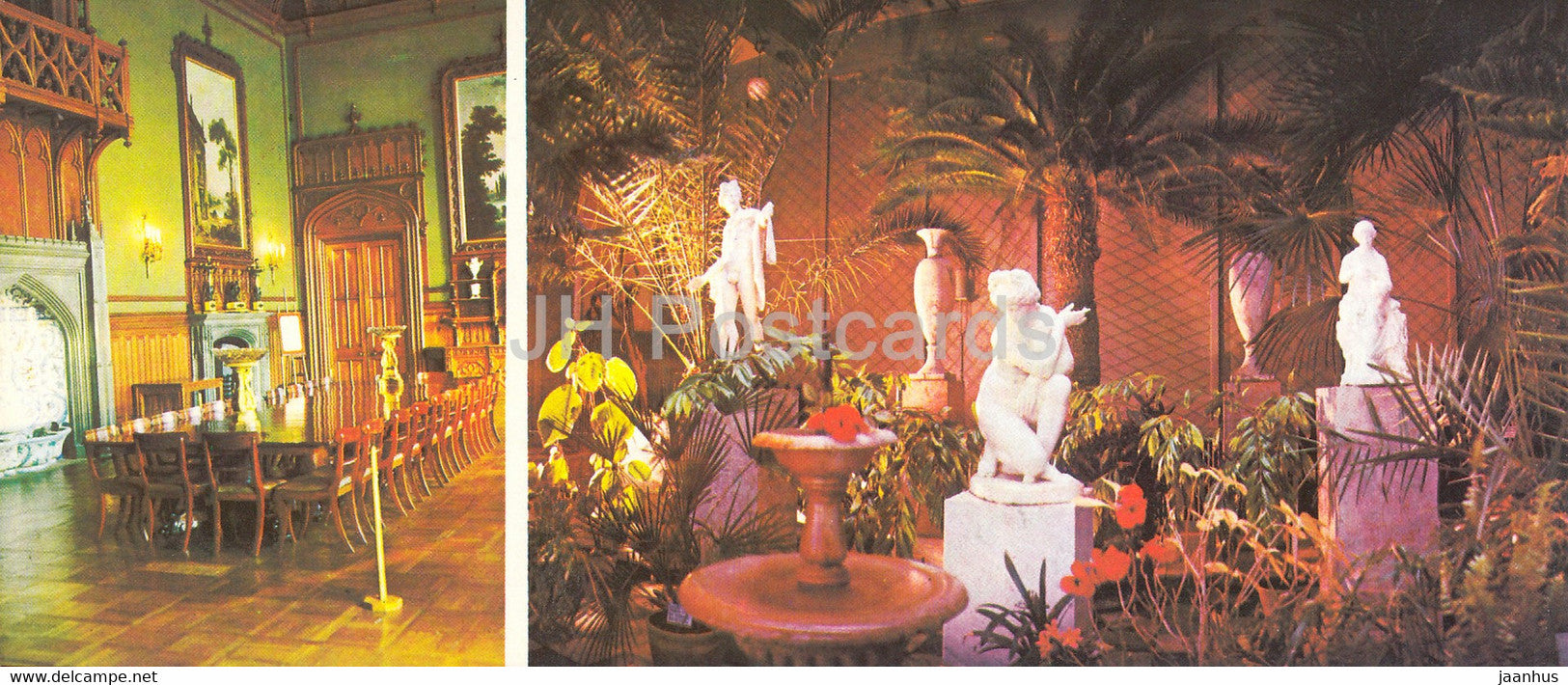Alupka Palace Museum - Main Banquet Hall - Winter Garden - Crimea - 1979 - Ukraine USSR - unused - JH Postcards