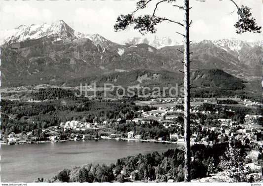 Kurort Velden am Worthersee mit Mittagskogel 2144 m - old postcard - 1964 - Austria - used - JH Postcards