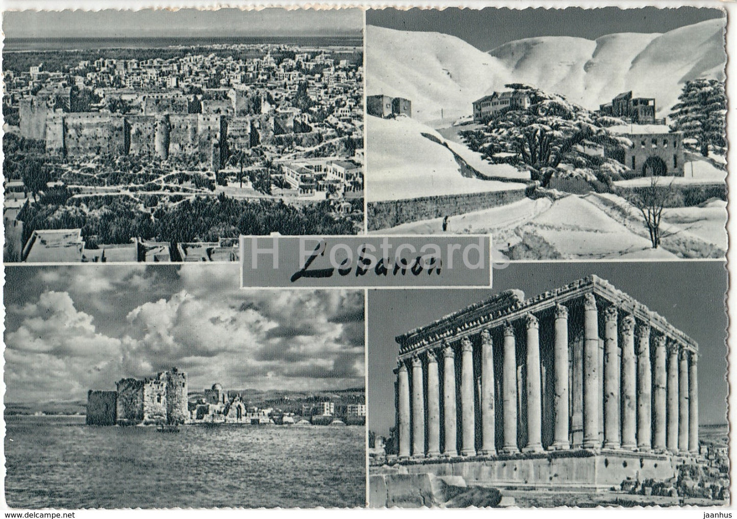 Lebanon views - multiview - old postcard - Lebanon - used - JH Postcards