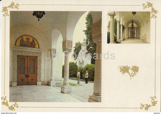 Livadia Palace - entrance to the palace church - Crimea - 1989 - Ukraine USSR - unused - JH Postcards