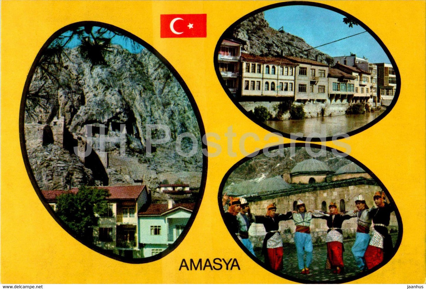 Amasya - A view from the City - multiview - Turkey - unused - JH Postcards