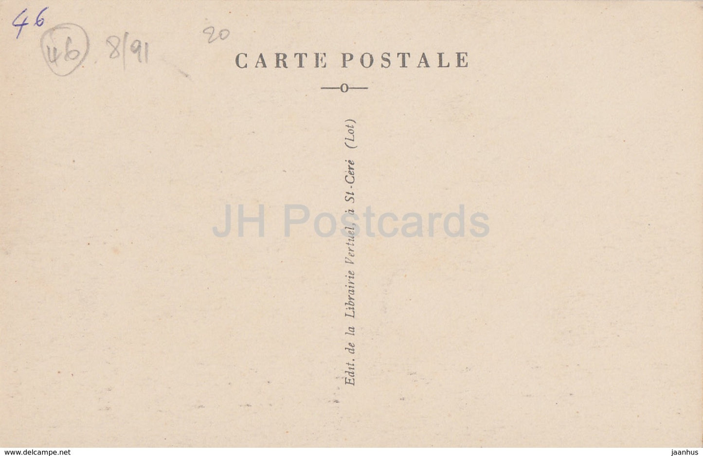 Chateau de Castelnau pres Bretenoux - castle - 712 - old postcard - France - unused