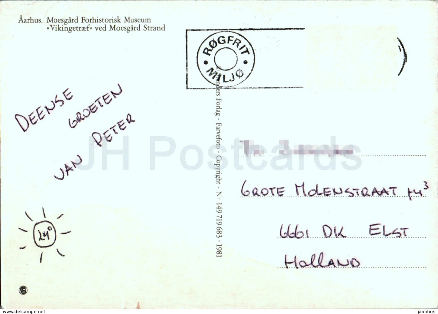 Arhus - Aarhus - Moesgard Forhistorisk Museum Vikingetraef ved Moesgard Strand - 149 - Denmark - used