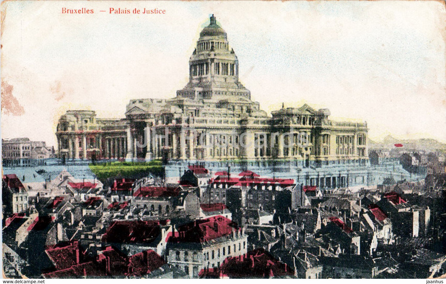 Bruxelles - Brussels - Palais de Justice - old postcard - 1917 - Belgium - used - JH Postcards